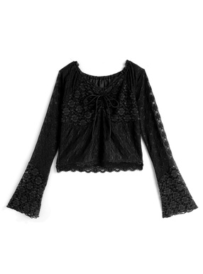 リボンレーストップス