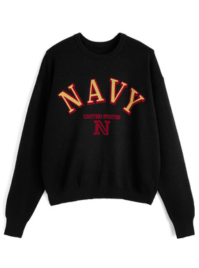 ロゴプリントニットトップス