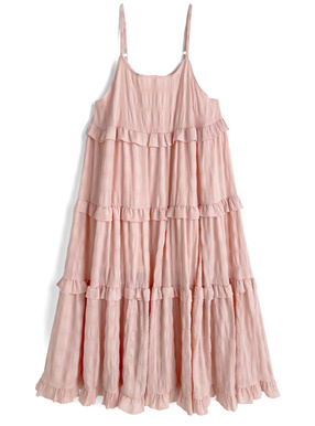ティアードフリルキャミソールワンピース