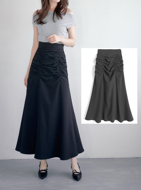 ギャザーマーメイドスカート