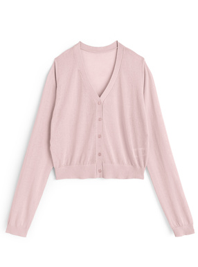 シアーニットカーディガン