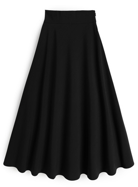 ハイウエストフレアロングスカート