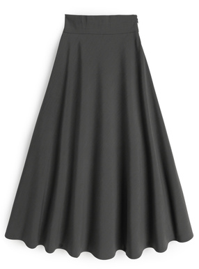 ハイウエストフレアロングスカート