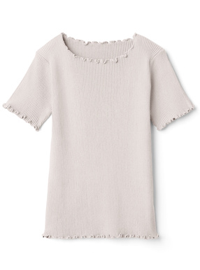 メロウフリルリブトップス