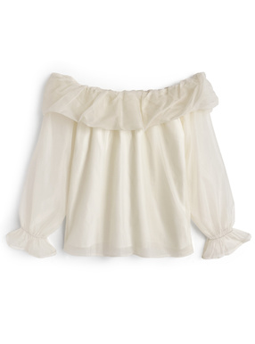 オフショルダーシアートップス