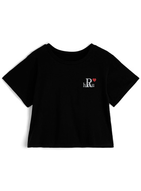 ドットロゴプリントTシャツ