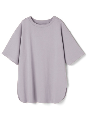 オーバーサイズラウンドヘムTシャツ