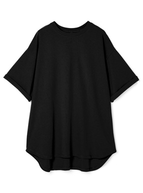 ビッグシルエットロールアップTシャツ