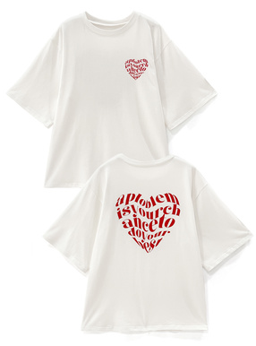 ハートロゴビッグTシャツ