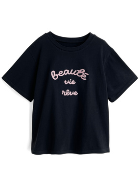 チェーンステッチロゴTシャツ