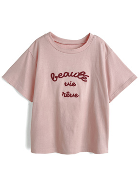 チェーンステッチロゴTシャツ