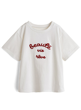 チェーンステッチロゴTシャツ