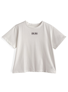 ロゴ刺繍Tシャツ