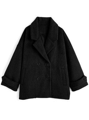 シャギーコクーンコート