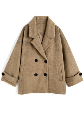 シャギーコクーンコート