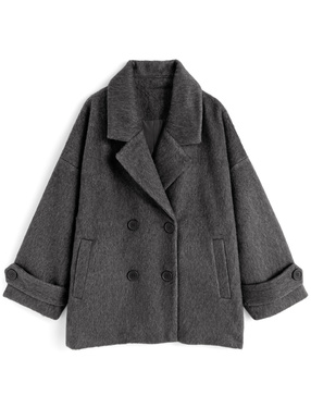 シャギーコクーンコート