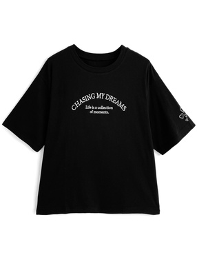 ハートロゴ刺繍Tシャツ[ze950] | レディースファッション通販の
