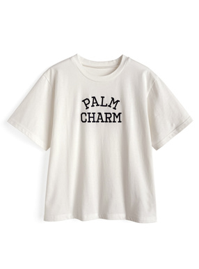 ロゴ刺繍Tシャツ