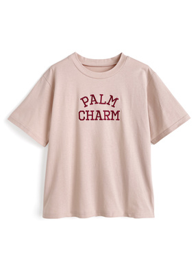 ロゴ刺繍Tシャツ