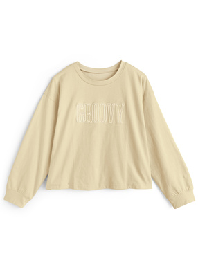 ロゴ刺繍ロンＴ