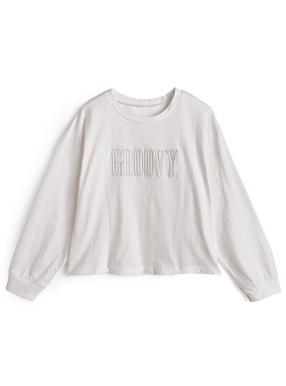 ロゴ刺繍ロンＴ