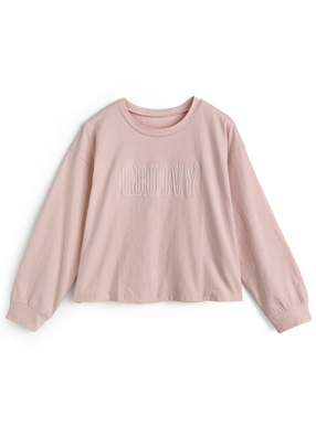 ロゴ刺繍ロンＴ