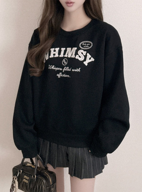 レースロゴスウェットトップス