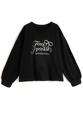 配色ロゴプリントロンT