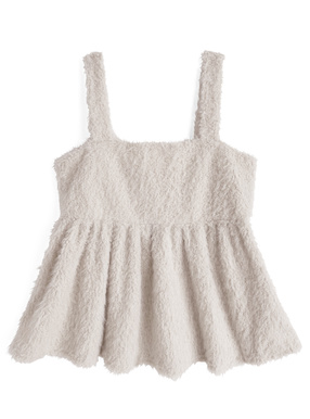 シャギーペプラムキャミソール