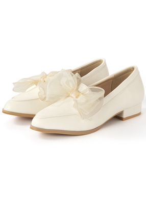 シアーリボンローファー