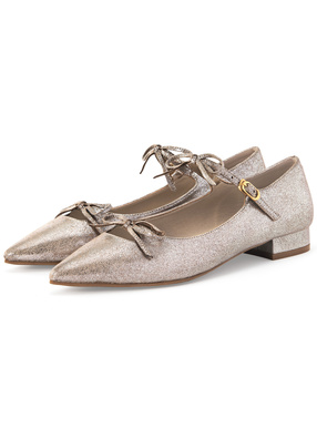 ダブルリボンパンプス