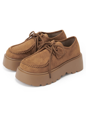 厚底スエードシューズ