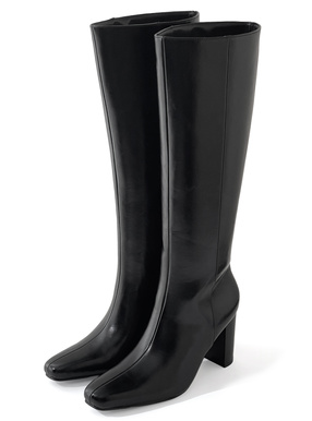 レザーロングブーツ