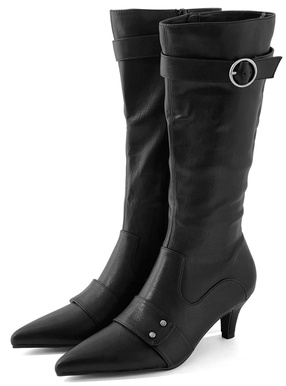 ILLIT アイリット BEB ベルトレザーロングブーツ