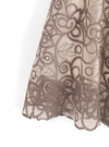 花柄刺繍レースフレアスカート